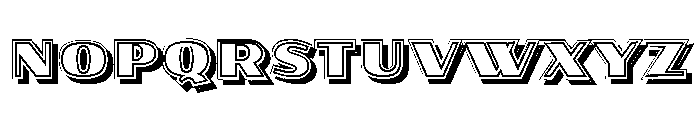 Fill The Round Regular Font UPPERCASE