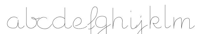 Fillpattern Hairline Font LOWERCASE