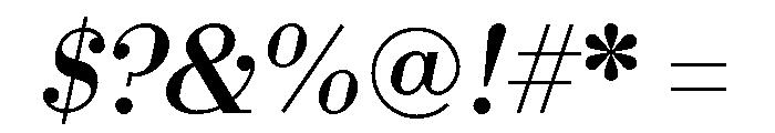 Fin Serif Display Italic Font OTHER CHARS