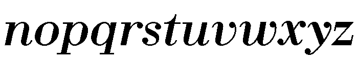 Fin Serif Display Italic Font LOWERCASE