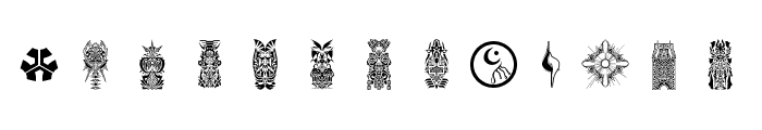Final Fantasy Symbols Font UPPERCASE