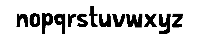 Finar Font LOWERCASE