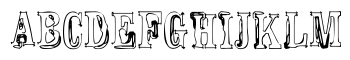 Fine Disorder Font UPPERCASE