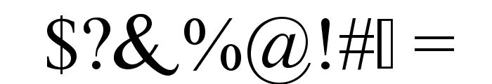 Fine Serif Font OTHER CHARS