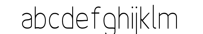 Fineness Pro ExtraLight Cond Font LOWERCASE