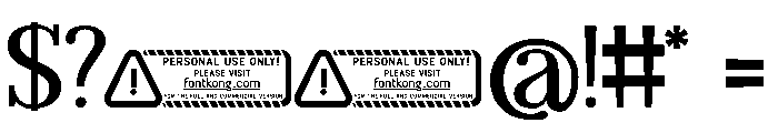 Fineta PERSONAL USE ONLY! Font OTHER CHARS