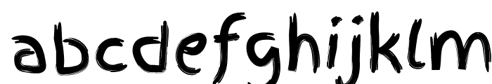 FingerPaint Font LOWERCASE