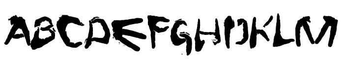 FingerType Font UPPERCASE