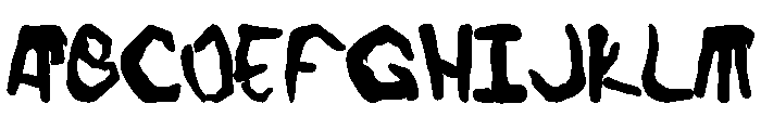 Finger_font Font UPPERCASE