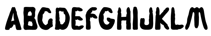 Fingerz-Filled Font LOWERCASE