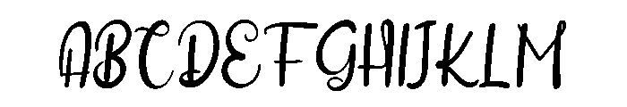 Finishing Font UPPERCASE