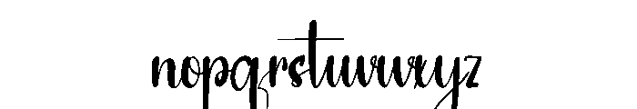 Finishing Font LOWERCASE
