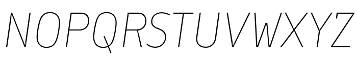 Finlandica Headline Thin Italic Font UPPERCASE