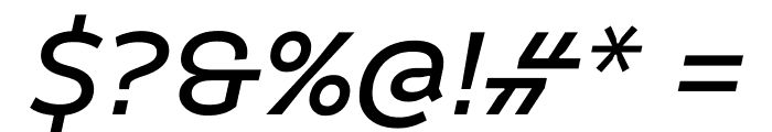Finlandica Text Medium Italic Font OTHER CHARS