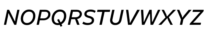 Finlandica Text Medium Italic Font UPPERCASE