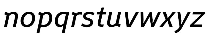 Finlandica Text Medium Italic Font LOWERCASE