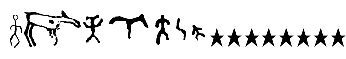 Finnish Rock Paintings Font UPPERCASE