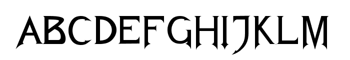 Fiolex-Mephisto Font LOWERCASE