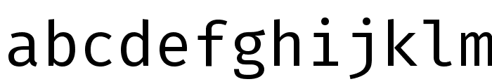 Fira Mono Font LOWERCASE
