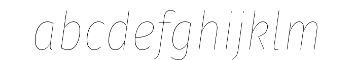 Fira Sans Condensed Eight Italic Font LOWERCASE