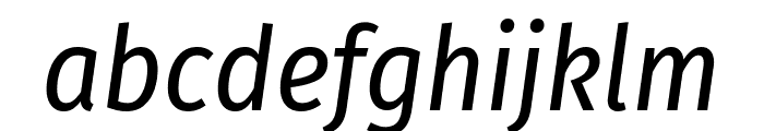 Fira Sans Condensed Italic Font LOWERCASE