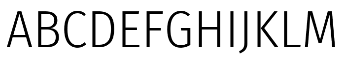 Fira Sans Condensed Light Font UPPERCASE