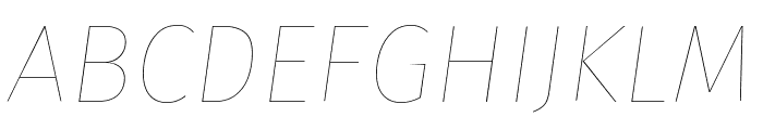 Fira Sans Eight Italic Font UPPERCASE
