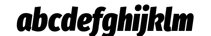 Fira Sans Extra Condensed Black Italic Font LOWERCASE
