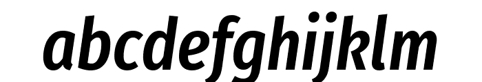 Fira Sans Extra Condensed Medium Italic Font LOWERCASE