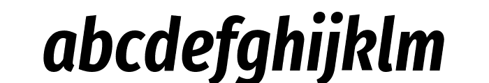 Fira Sans Extra Condensed SemiBold Italic Font LOWERCASE