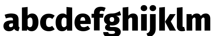 Fira Sans ExtraBold Font LOWERCASE