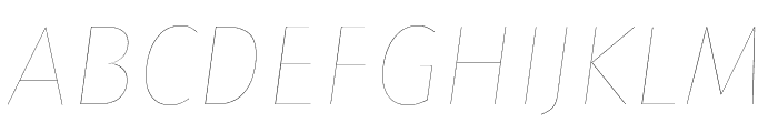 Fira Sans Four Italic Font UPPERCASE