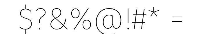 Fira Sans Thin Font OTHER CHARS