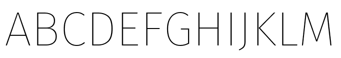 Fira Sans Thin Font UPPERCASE