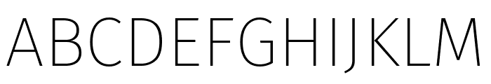 Fira Sans UltraLight Font UPPERCASE
