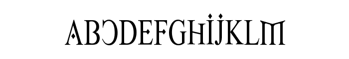 Fire Of Ysgard Condensed Font LOWERCASE