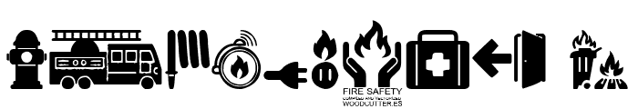 Fire Safety Icons Font OTHER CHARS