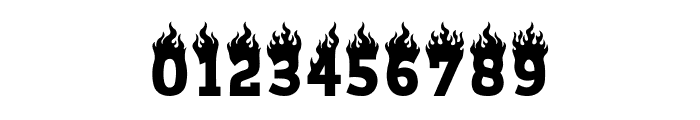 Fire Torch Font OTHER CHARS