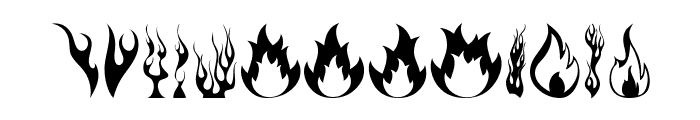 Fire Font UPPERCASE