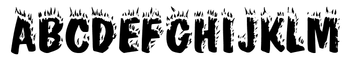 Fireworksfont Font UPPERCASE