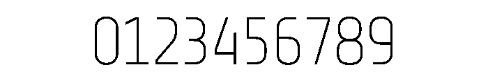 Firjar Condensed Thin Font OTHER CHARS