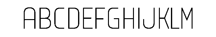 Firjar Condensed Thin Font UPPERCASE