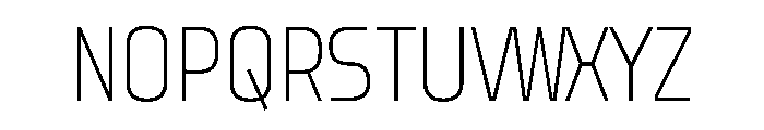 Firjar Condensed Thin Font UPPERCASE