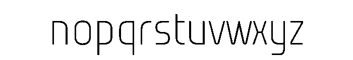 Firjar Condensed Thin Font LOWERCASE