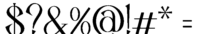 Firorah Font OTHER CHARS