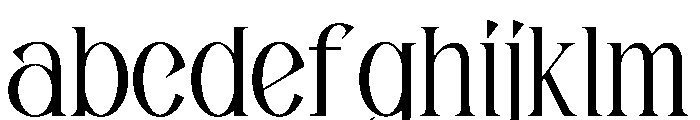 Firorah Font LOWERCASE