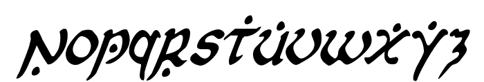 First Order Condensed Italic Font LOWERCASE