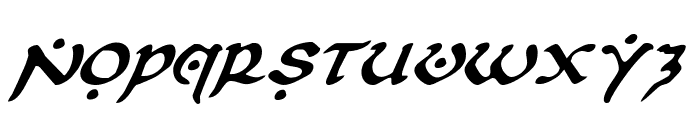 First Order Italic Font UPPERCASE