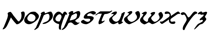 First Order Plain Italic Font LOWERCASE