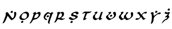 First Order Title Italic Font UPPERCASE
